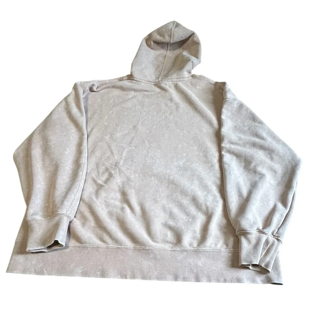 Jordan Satin Lined Hoodie Small Beige Pullover Nike Air